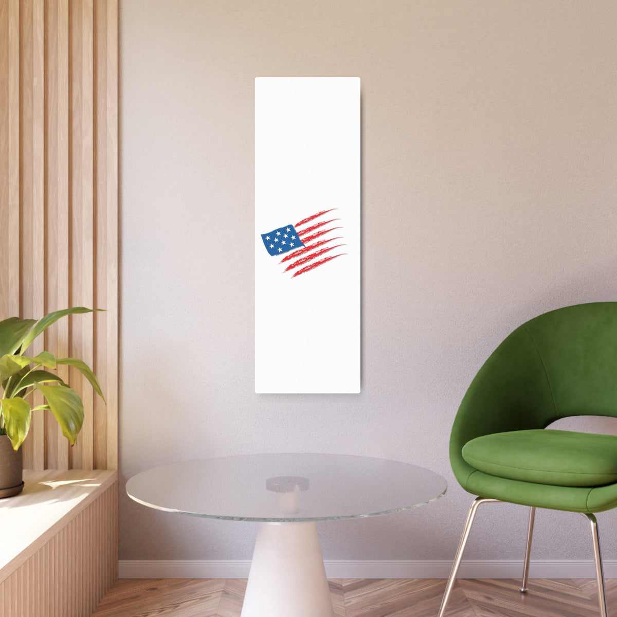 Patriotic Metal Art Sign, Rustic Decor for Home, Wall Art for Independence Day, Memorial Day, Veteran's Day, Gifts for Patriots