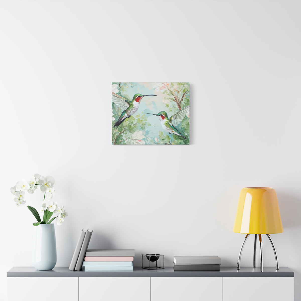 Hummingbird Canvas Wall Art — Stretched Matte Nature Print