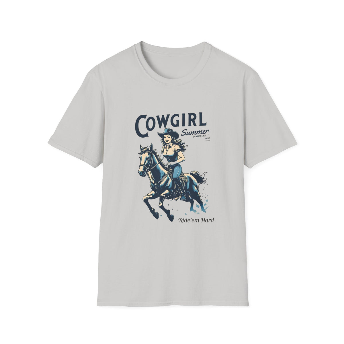 Cowgirl Summer Soft style T-Shirt for Horse Lovers
