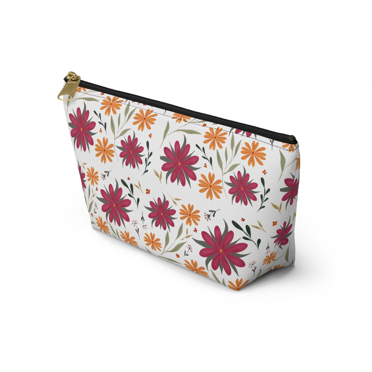 Floral Accessory Pouch - Ideal Travel Makeup Bag, Toiletry Organizer, Gift for Her, Eco-Friendly, Everyday Essentials
