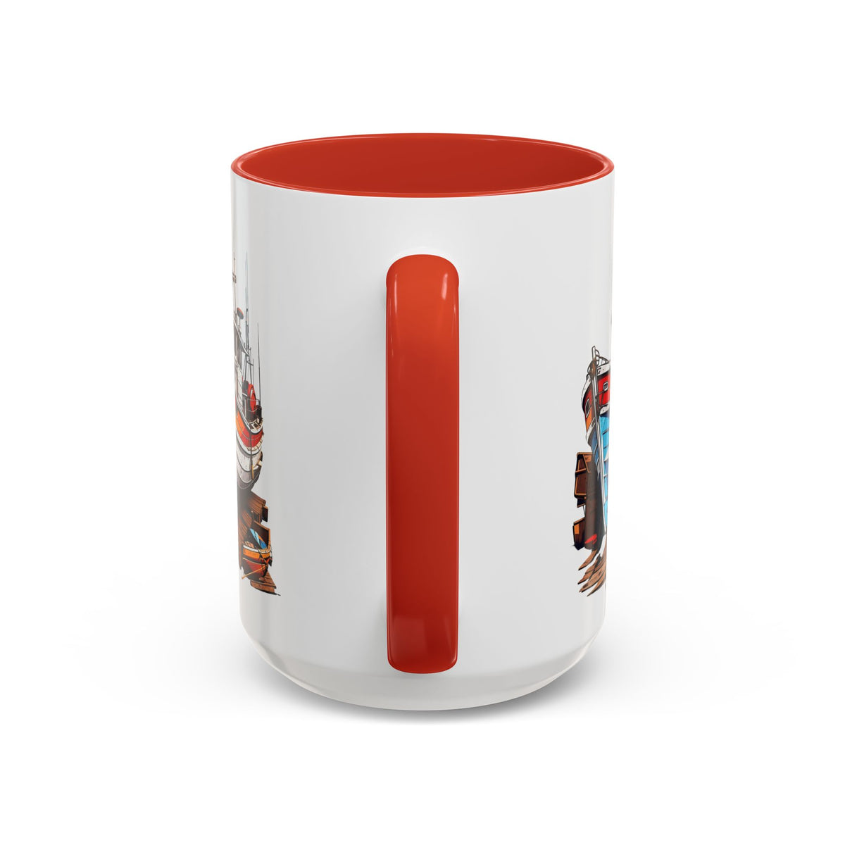 Nautical Accent Coffee Mug | Perfect for Boat Lovers, Sailor Gifts, Coastal Decor, Unique Gift Idea, Custom Artwork Mug