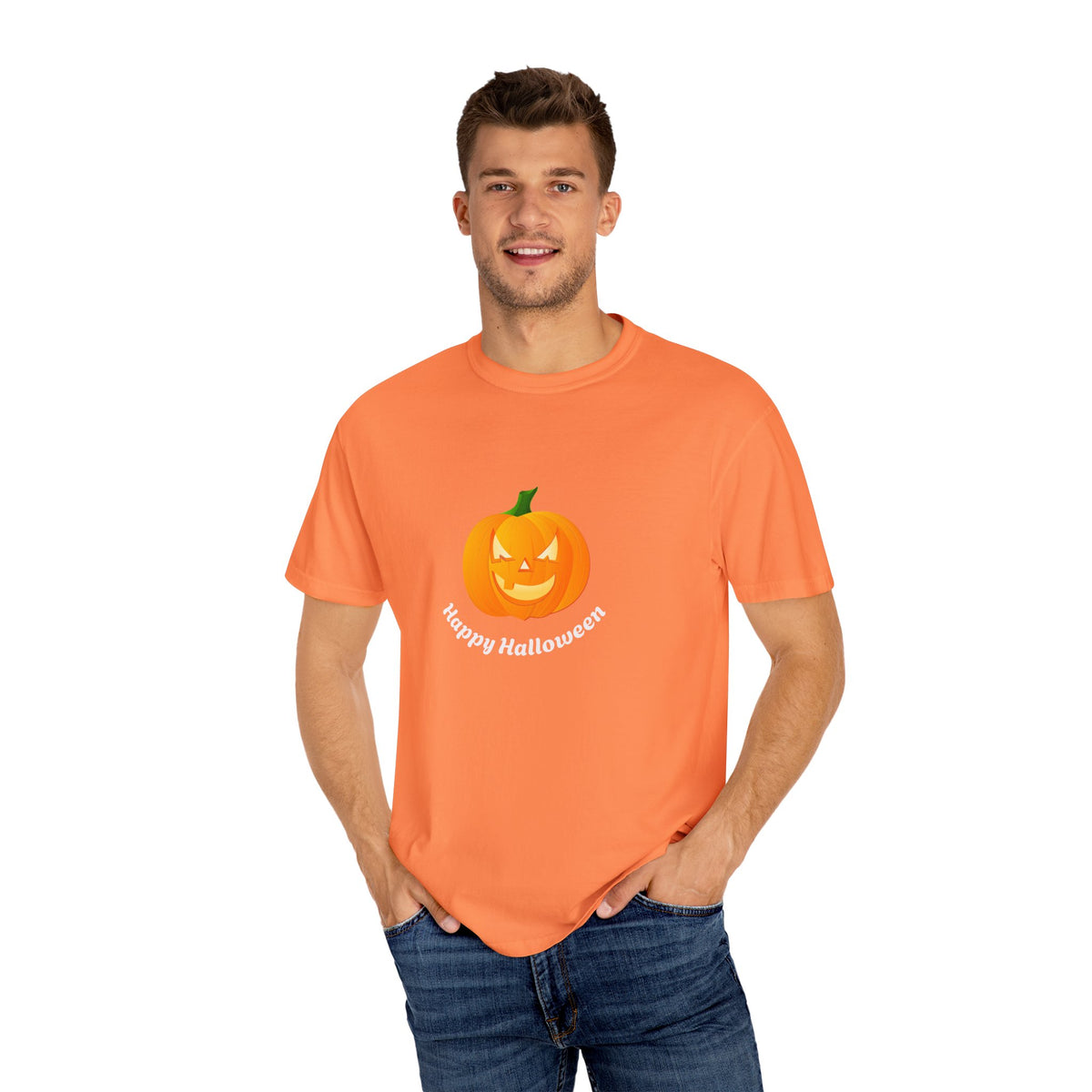 Halloween Pumpkin T-Shirt, Unisex Fall Shirt, Spooky Tee, Autumn Casual Wear, Trick or Treat Costume