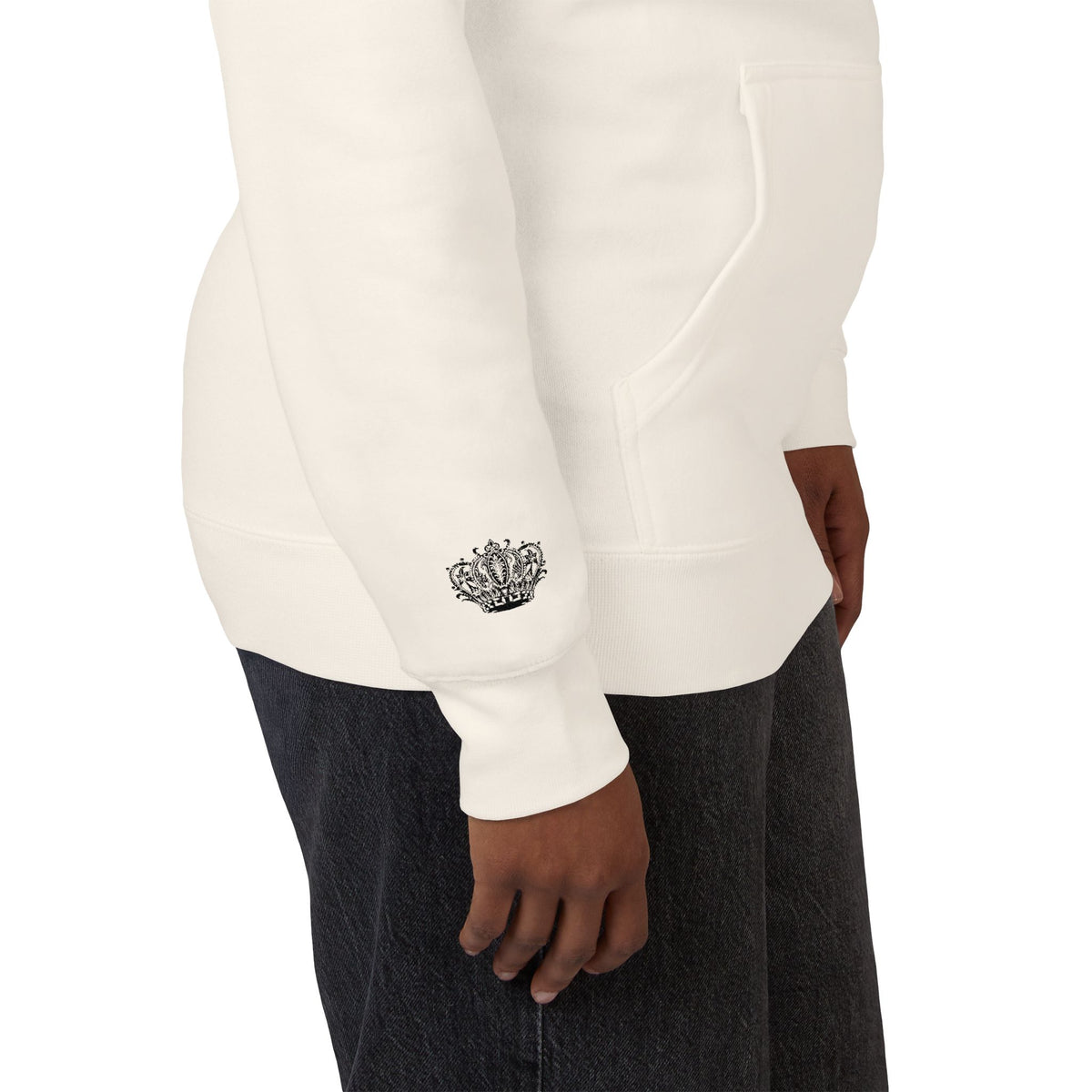 Crown Floral Unisex Fleece Hoodie | Cozy Streetwear, Perfect Gift for Him & Her, Autumn Fashion, Casual Wear, Trendy Outfit