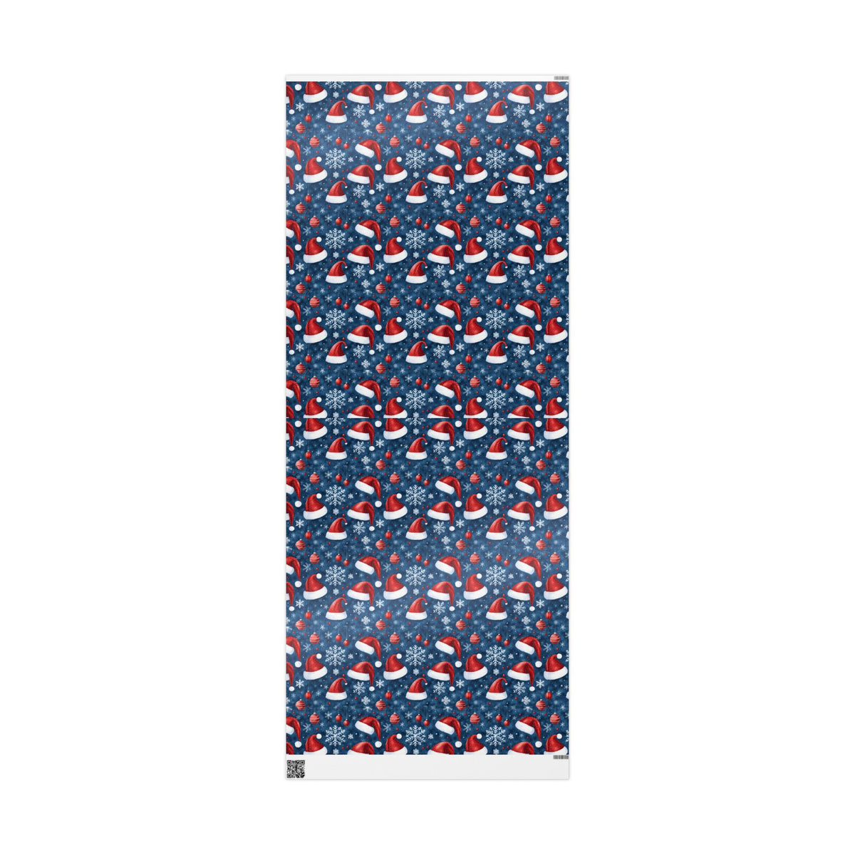 Holiday Snowman Wrapping Paper Roll — Festive Blue & Red Christmas Gift Wrap