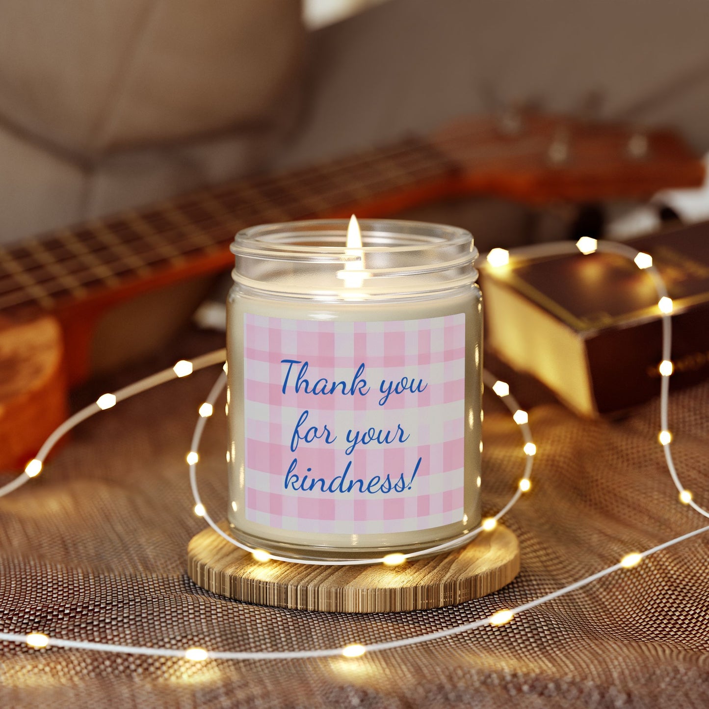 Thank You For Your Kindness Scented Candle (Coconut Apricot Wax)