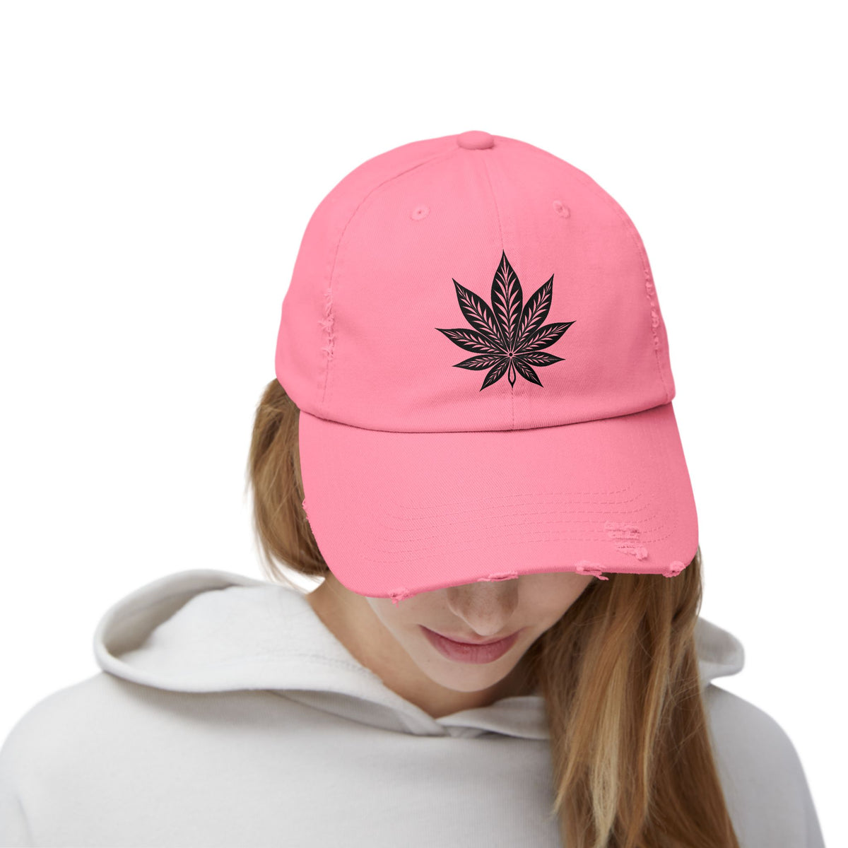 Distressed Embroidered Cap, Unisex Fashion Hat, Streetwear Accessory, Trendy Casual Wear, Gift for Him or Her