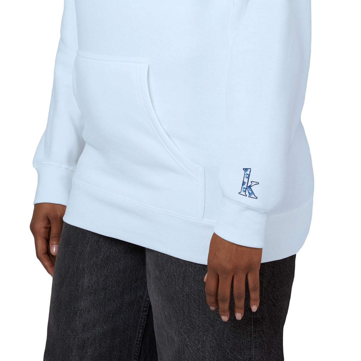 Cozy Floral Monogram Fleece Hoodie for Unisex - Perfect Gift for Birthdays, Valentine’s Day, Casual Wear, Adventure
