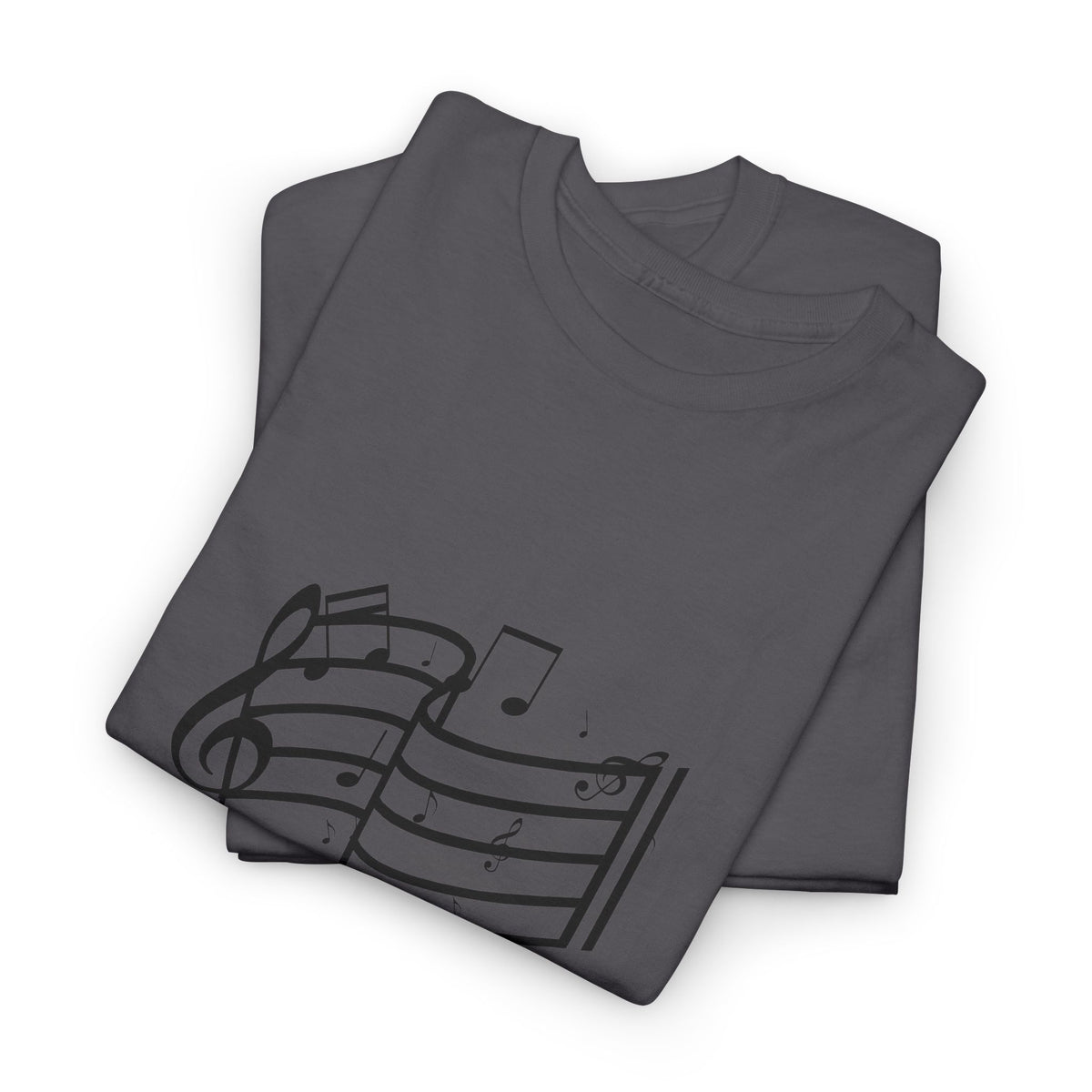 Music Notes T‑Shirt — Minimalist Sheet Music Tee for Musicians & Music Lovers