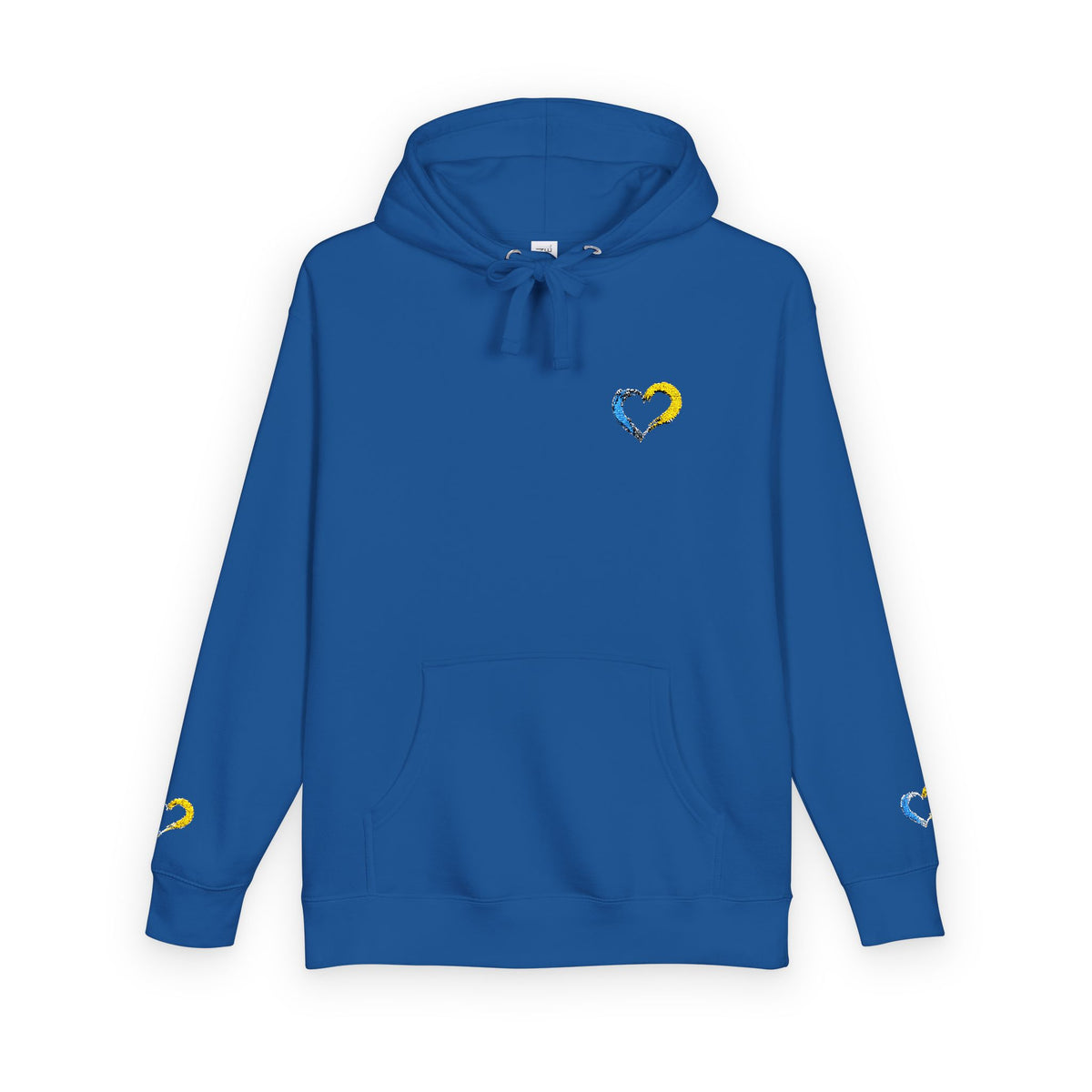 Colorful Heart Unisex Fleece Hoodie | Cozy Gift for Friends, Valentine's Day, Anniversary, Casual Wear, Spring Fashion
