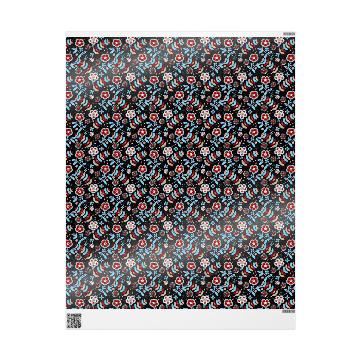 Festive Wrapping Paper Roll, Colorful Floral Gift Wrap for Holidays, Birthdays, Special Occasions, Unique Christmas Gift Wrap
