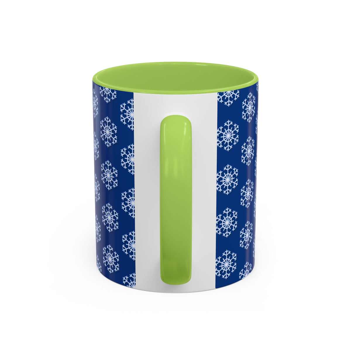 Blue Snowflake Accent Coffee Mug for Winter, Holiday Gift, Cozy Drinkware, Festive Kitchen Decor, Mug for Coffee Lovers, Tea Time Essential