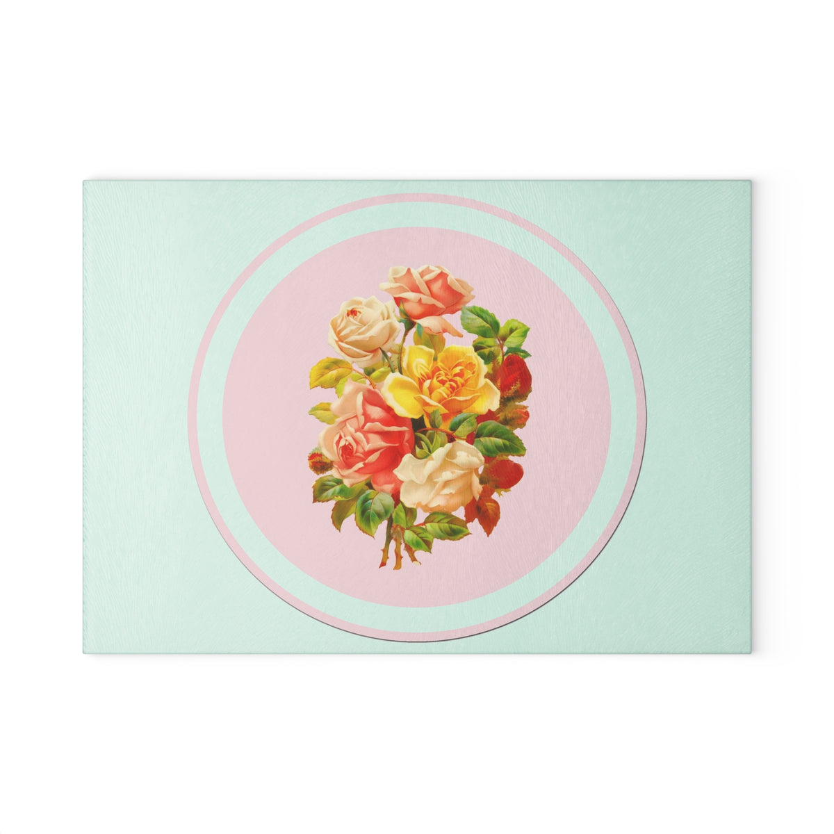 Floral Glass Cutting Board | Kitchen Decor, Gift for Home Chefs, Wedding Present, Housewarming Gift, Floral Design