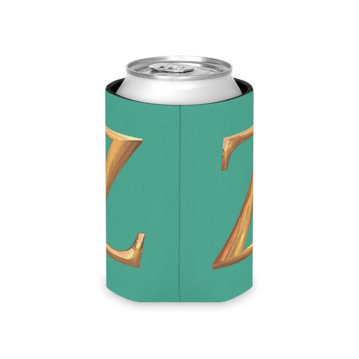 Personalized Monogram "Z" Can Cooler - Stylish Drink Holder for Parties, Weddings, Beach Days, Summer Gatherings, Gifts