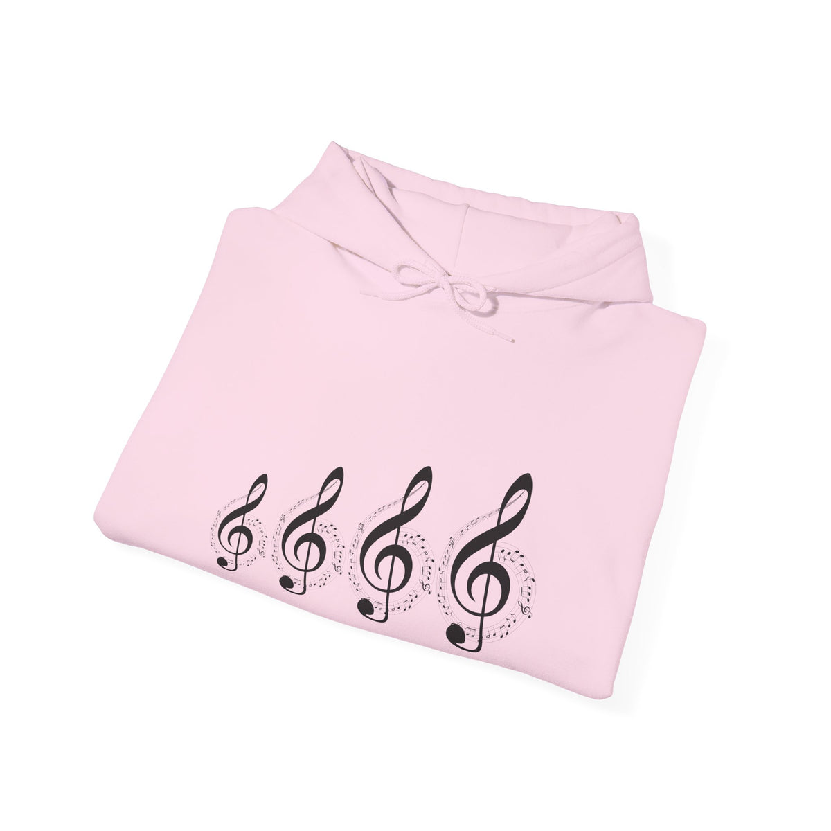 Treble Clef Hoodie – Minimal Music Note Graphic Sweatshirt for Musicians