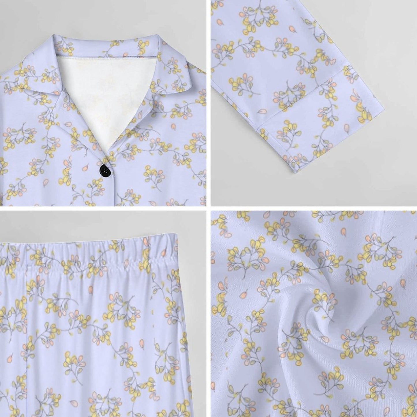 V-Neck Women Night Wear Pajamas