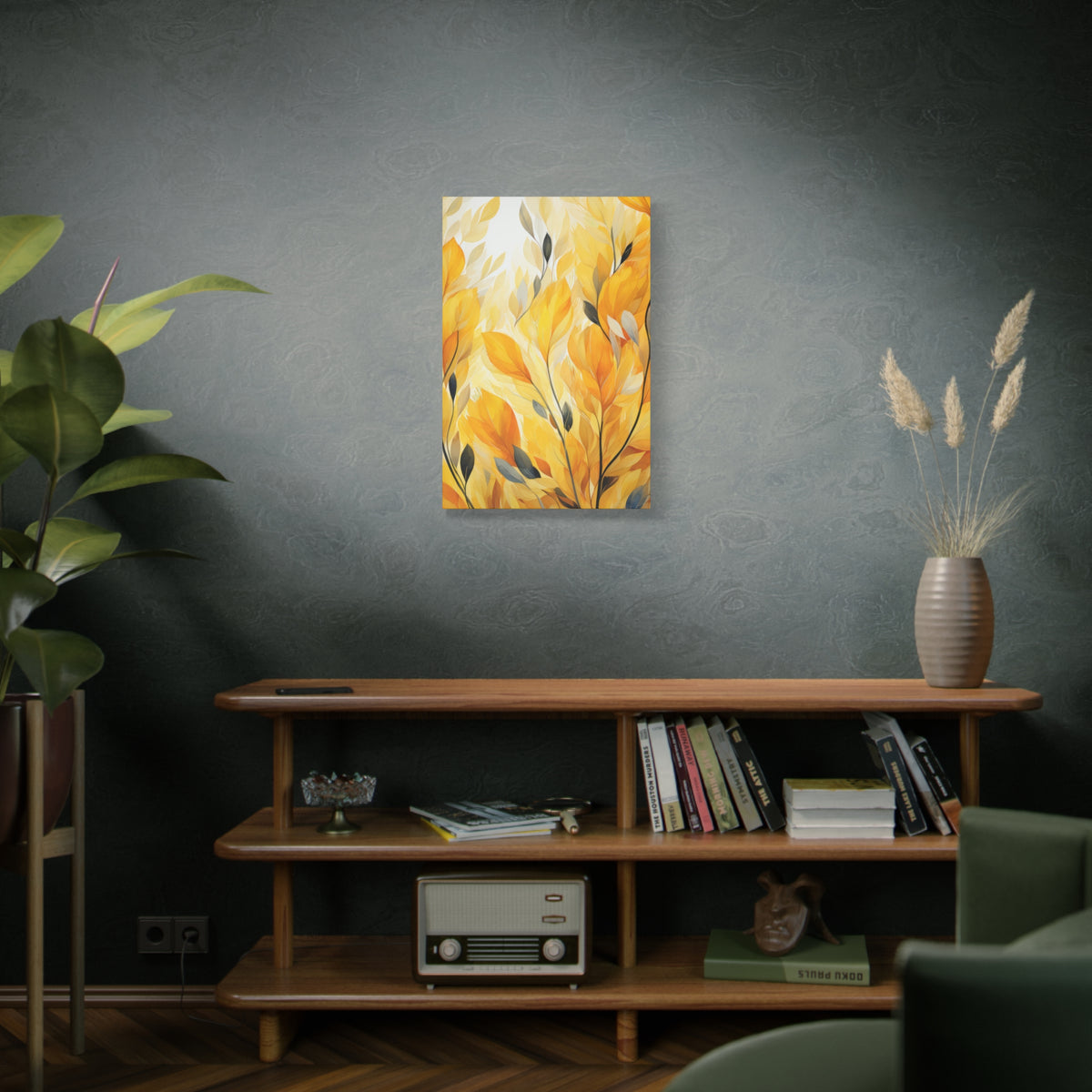 Gorgeous Yellow Matte Canvas Art Print, Stretched, 1.25"