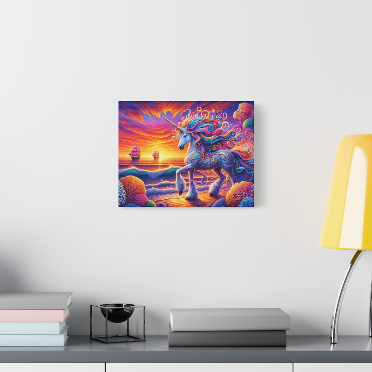 Matte Canvas, Stretched, 1.25" Unicorn