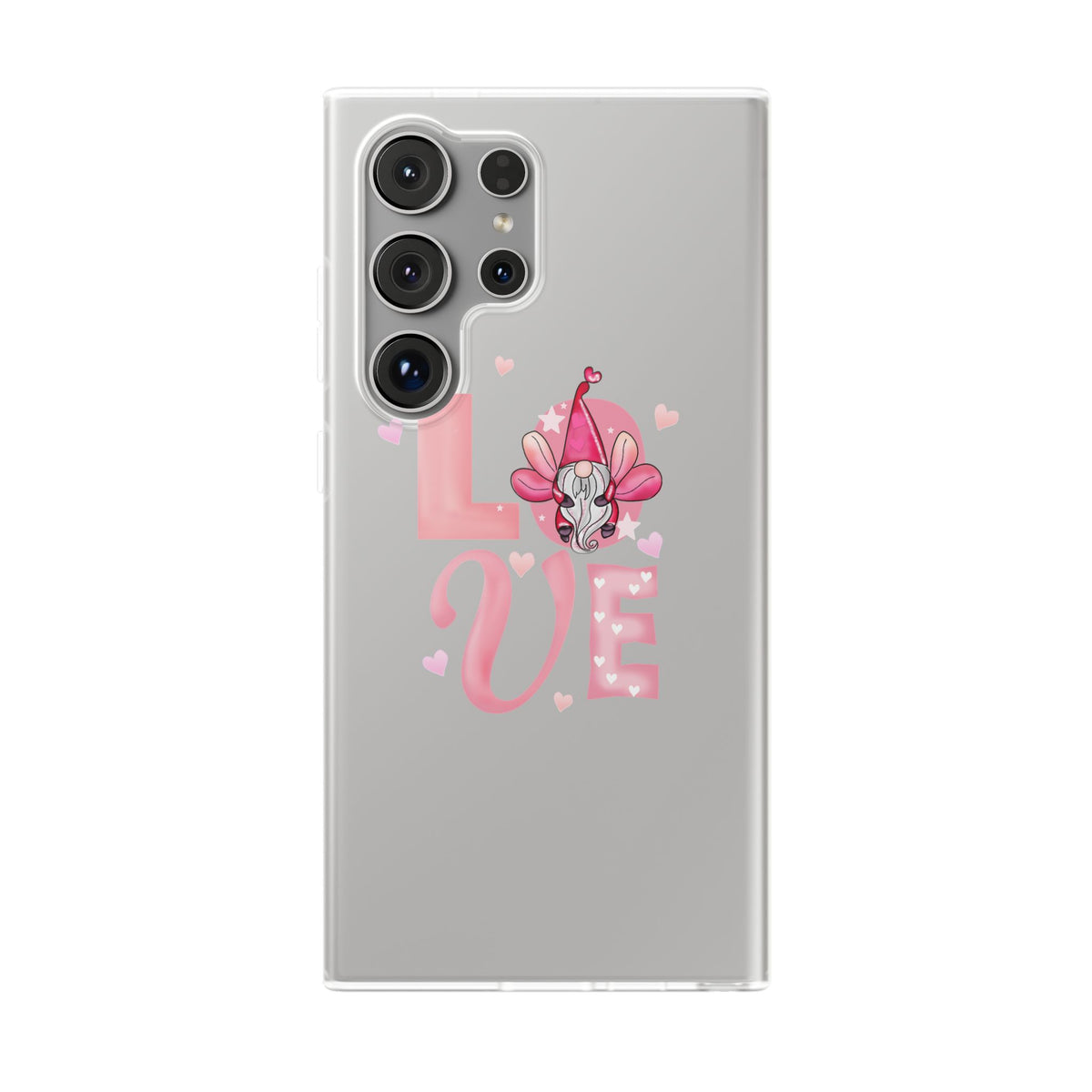 Love Gnome Phone Case — Cute Pink Valentine Flexi Case