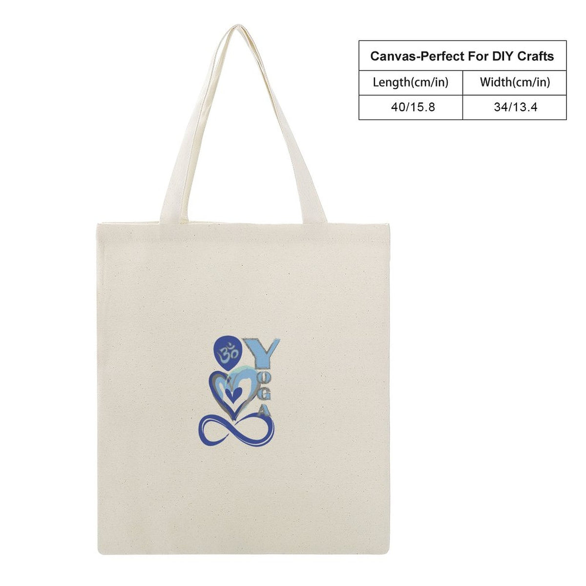 Canvas Tote Bag-13.4"x15.8"/34x40cm