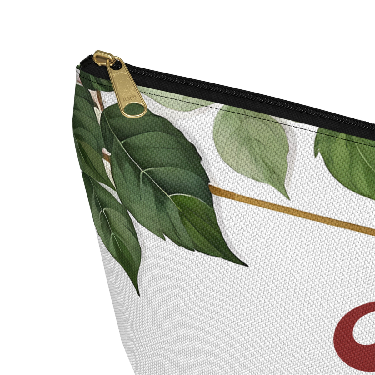 Personalized Floral Accessory Pouch, Makeup Bag, Gift for Her, Initial Pouch, Travel Organizer, Custom Cosmetic Bag