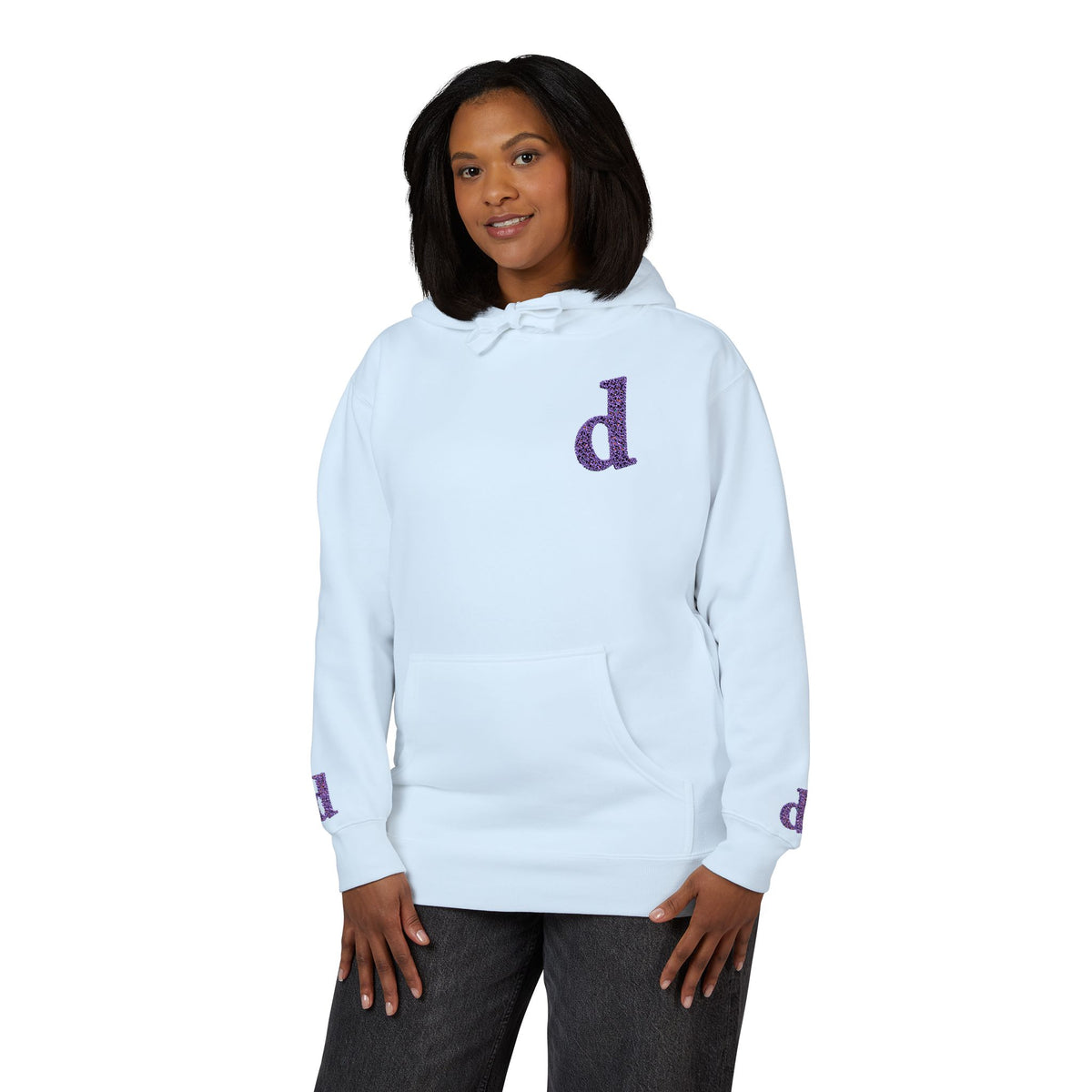 Floral Initial Unisex Fleece Hoodie | Cozy Casual Wear, Gifts for Her, Monogrammed Hooded Sweatshirt, Fall Fashion, Birthday Present
