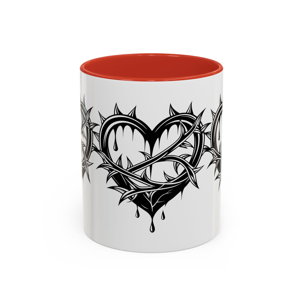 Gothic Heart Mug, Unique Art Coffee Cup for Gifting, Gothic Home Decor, Perfect for Friends, Gothic Style Drinkware
