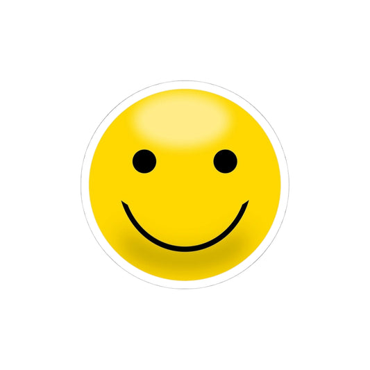 Cheerful Smile Kiss-Cut Stickers, Fun Decals for Laptops, Journals, Gift Wrap, Party Favors, Positive Vibes