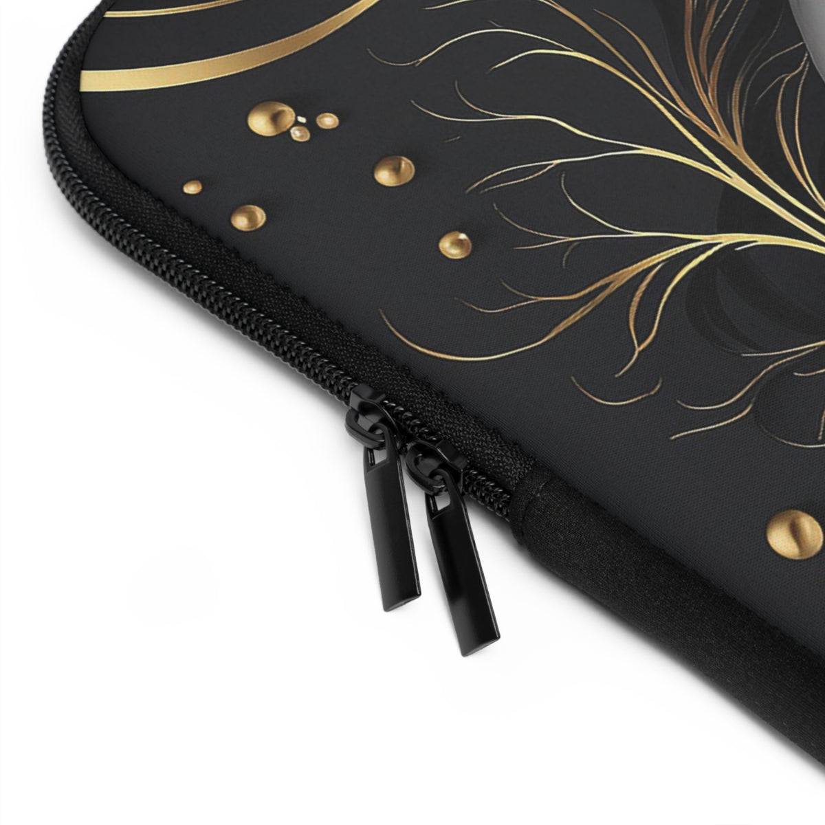 Elegant Personalized Laptop Sleeve, Art-Inspired Tech Case, Gift for Students, Professionals, Custom Monogram Sleeve, Stylish Gadget Cover