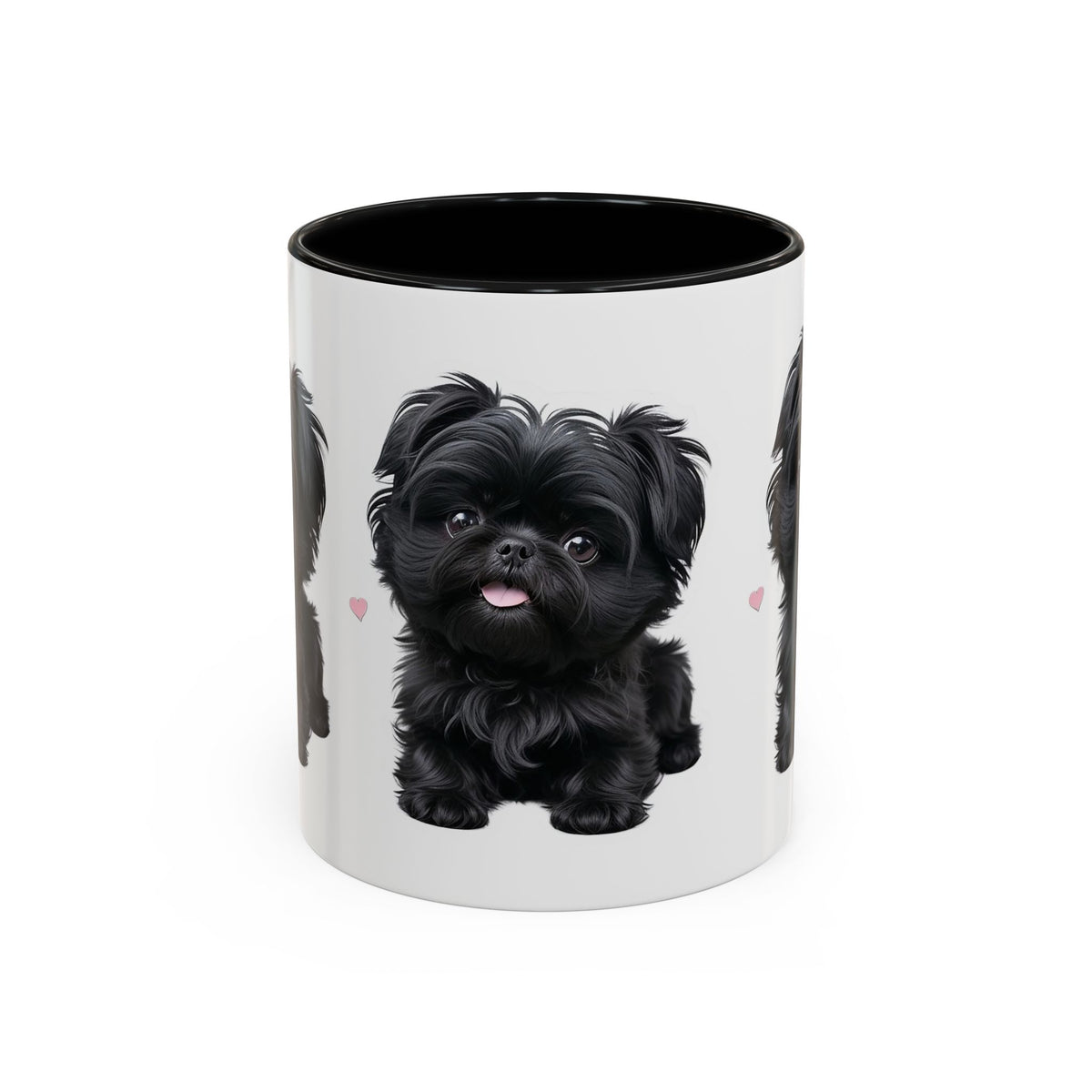 Cute Pug Accent Coffee Mug, Pet Lover Gift, Coffee Cup, Dog Mom Mug, Black Dog Ceramic Mug