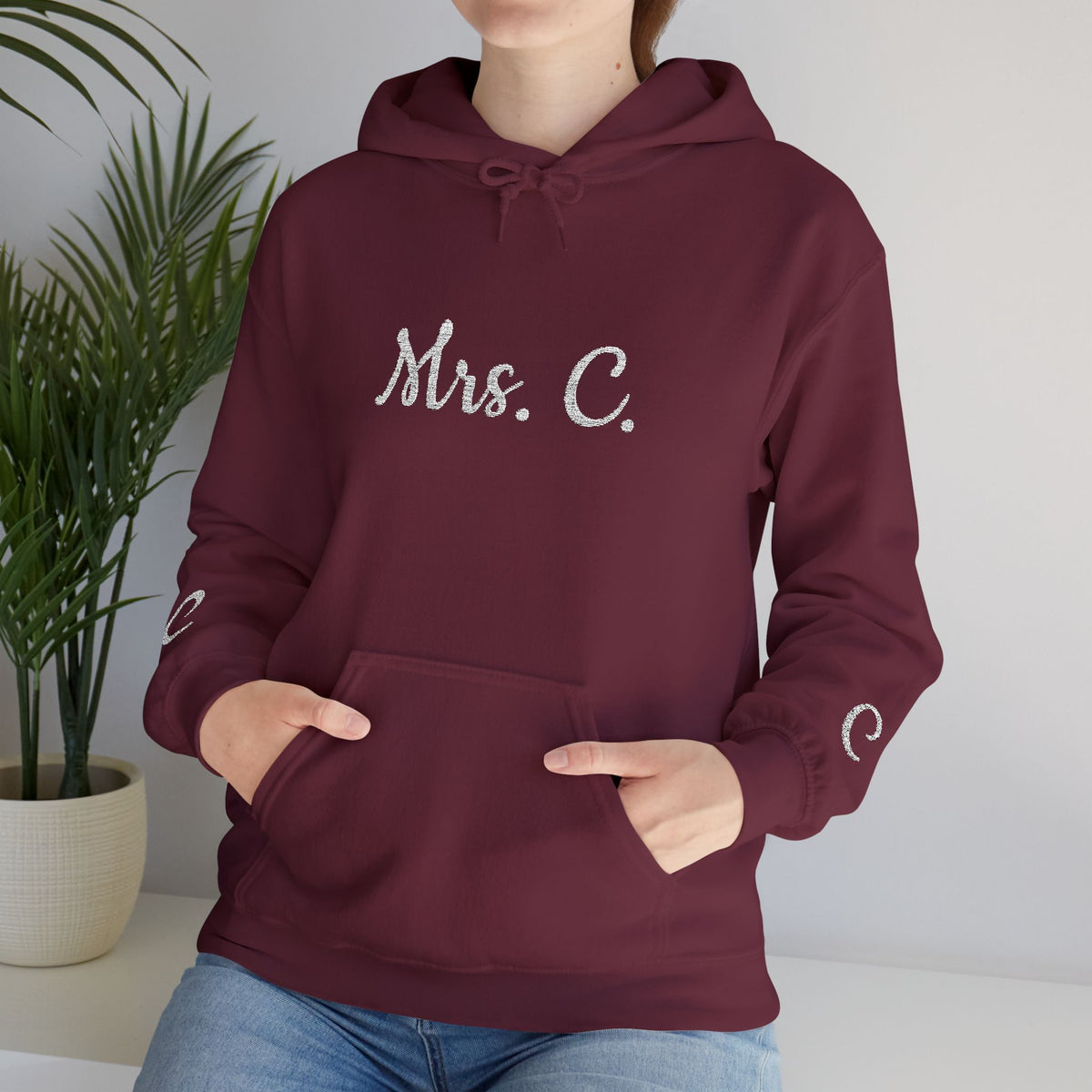 Personalized Hooded Sweatshirt, Gift for Teachers, Proud Teacher Apparel, Birthday Gift, Customized Sweatshirt