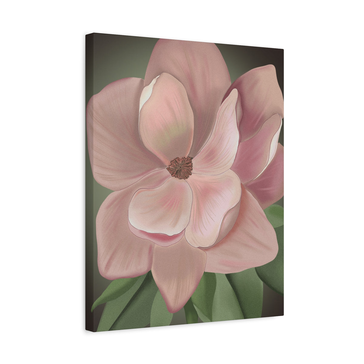 Matte Canvas, Stretched, 1.25" Pink Flowers