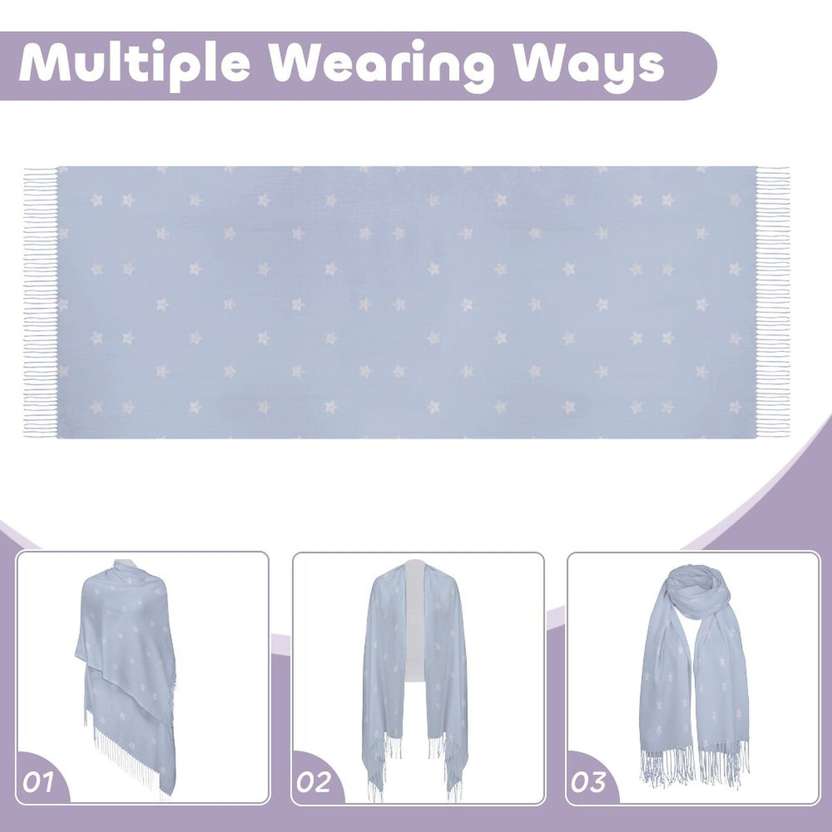 Cashmere-like Tassel Scarf