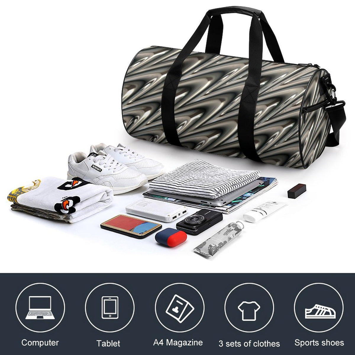 Cylindrical Gym Bag(Multi-sites)