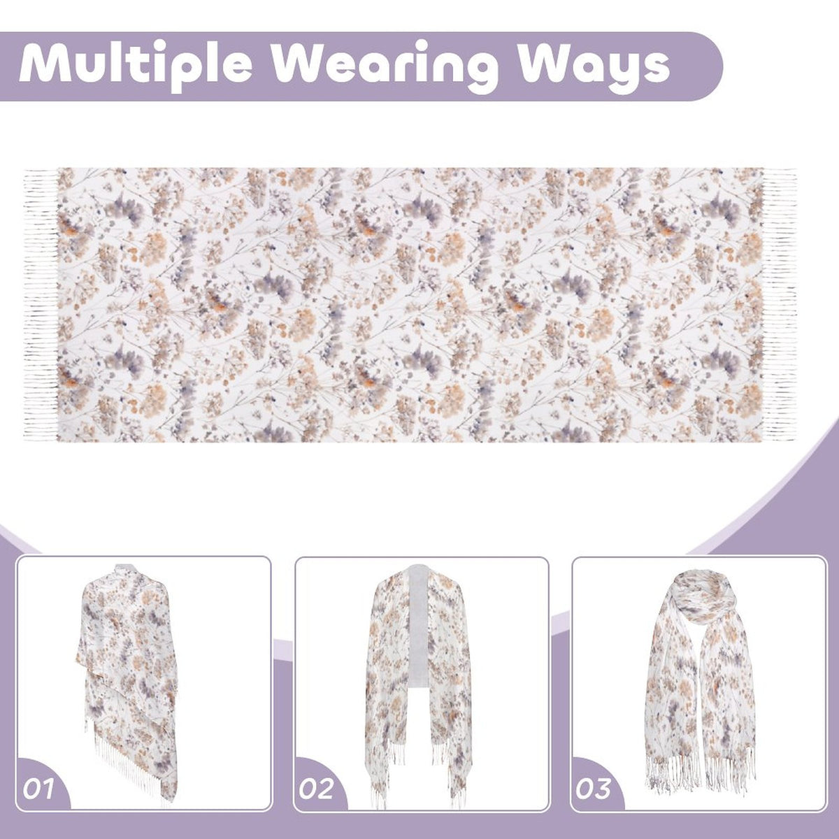 Cashmere-like Tassel Scarf