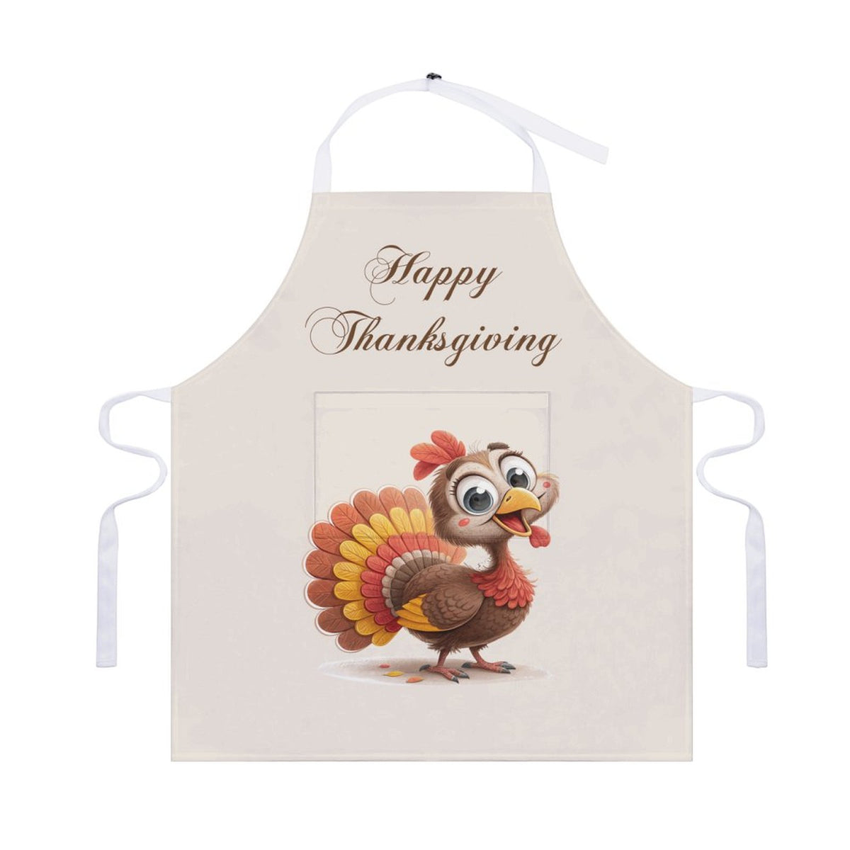 Adult Apron with Pocket - Happy Thanksgiving