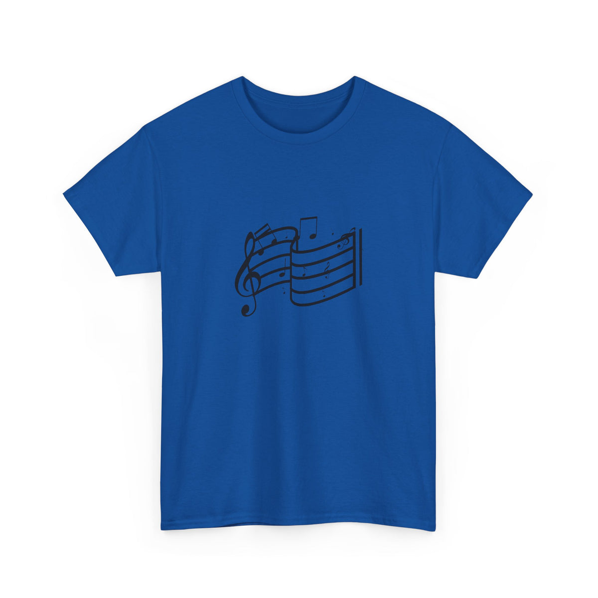 Music Notes T‑Shirt — Minimalist Sheet Music Tee for Musicians & Music Lovers