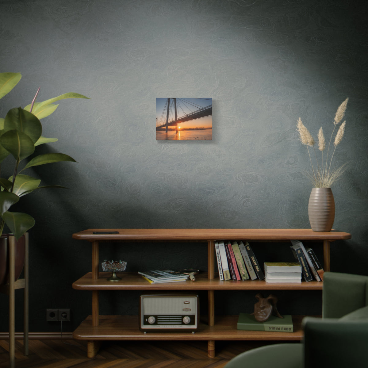 Sunrise Bridge Canvas Wall Art — Matte Stretched Canvas