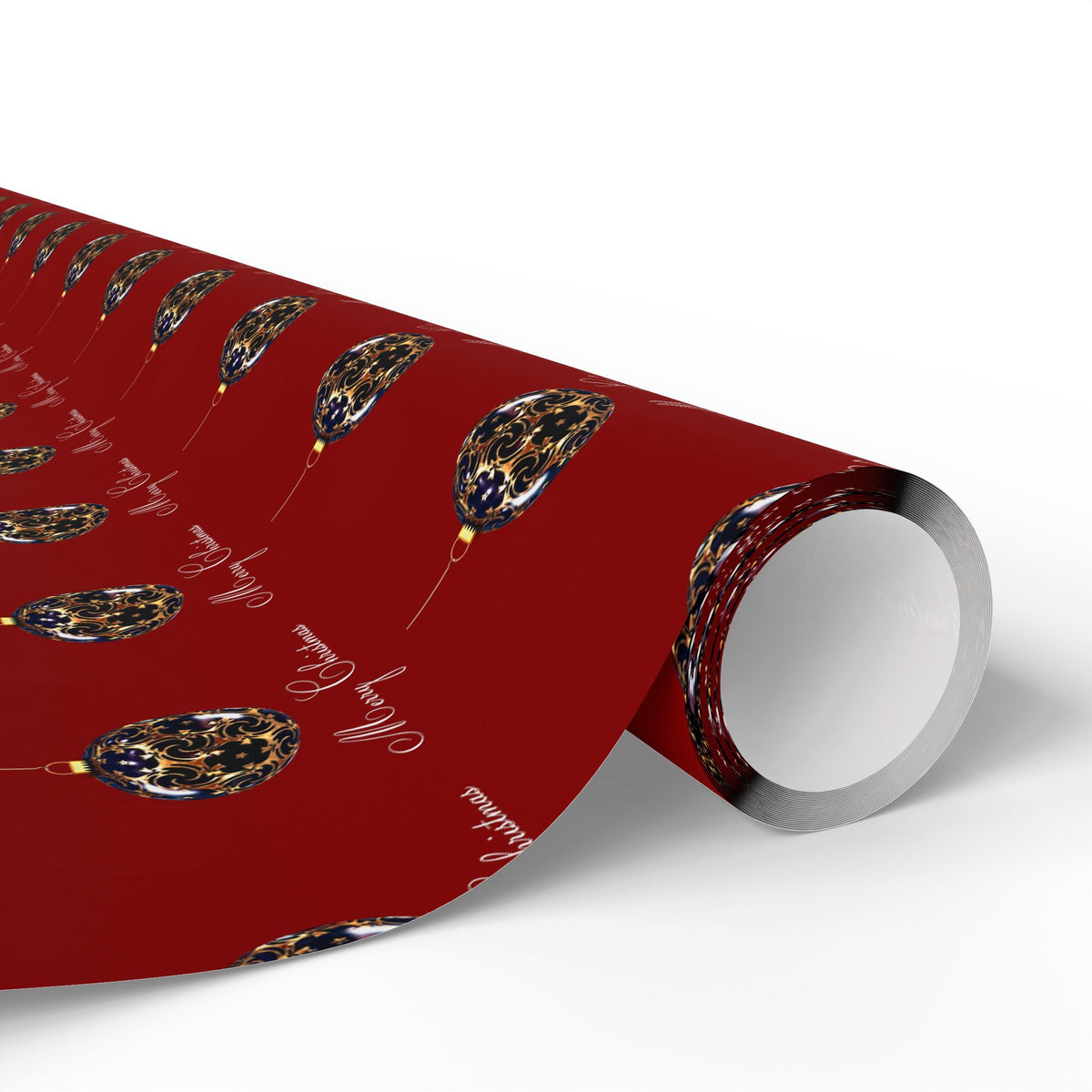 Holiday Balloon Wrapping Paper Roll — Red Festive Gift Wrap for Birthdays & Christmas
