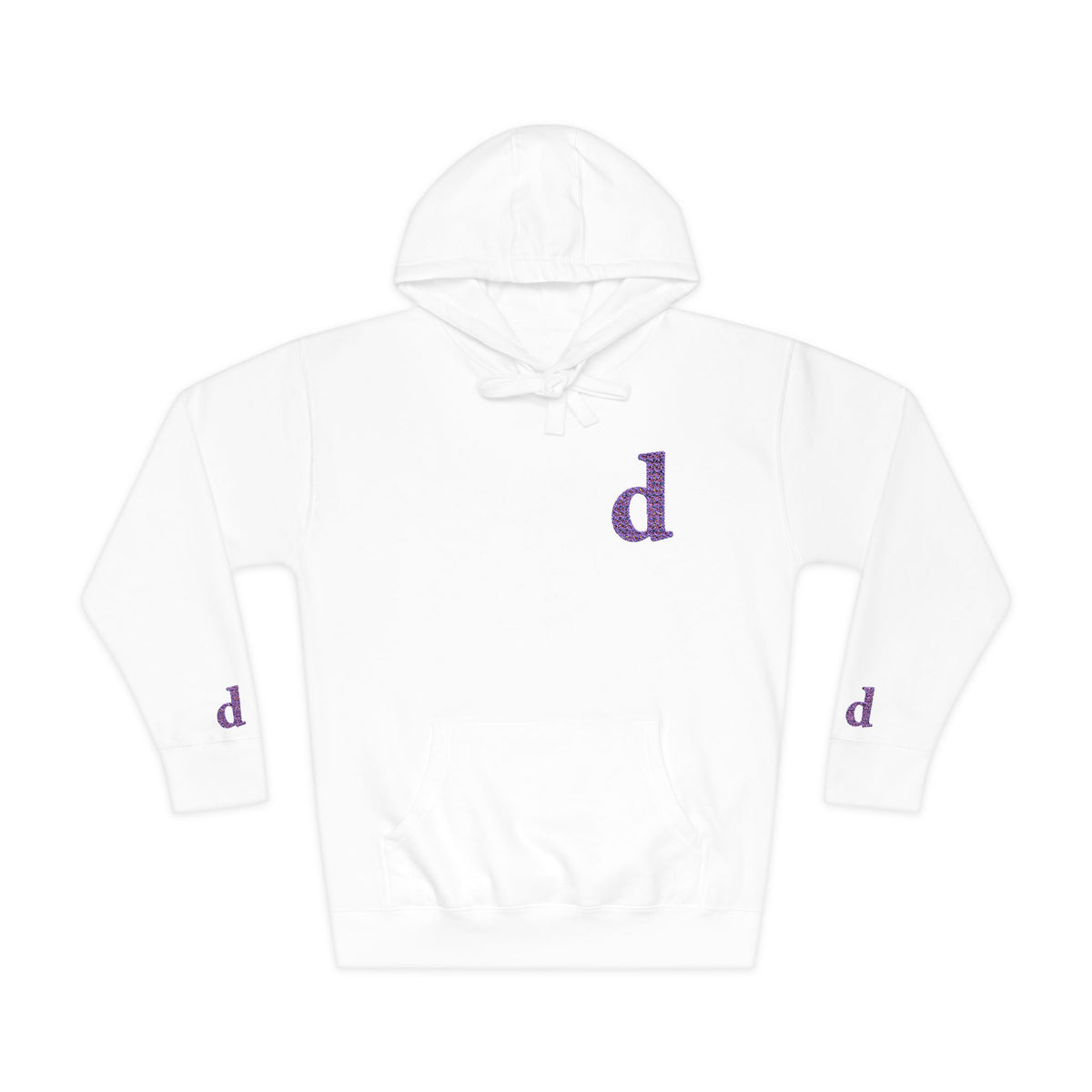Floral Initial Unisex Fleece Hoodie | Cozy Casual Wear, Gifts for Her, Monogrammed Hooded Sweatshirt, Fall Fashion, Birthday Present