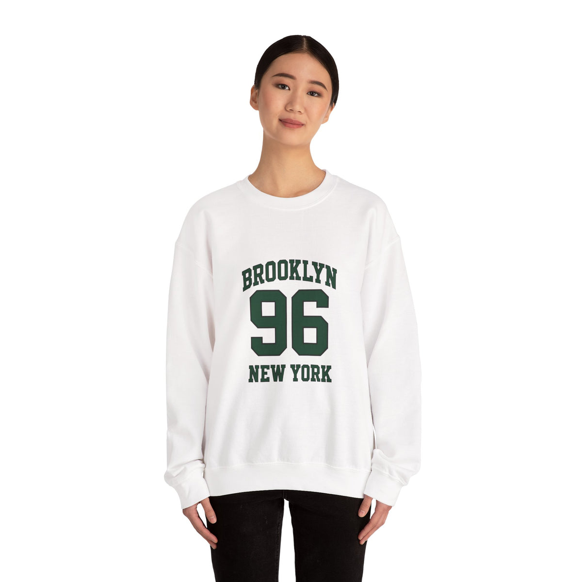 Crewneck Sweatshirt - Brooklyn 96 New York Vintage Athletic Pullover