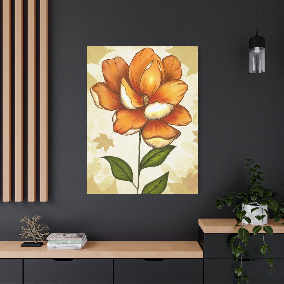Copy of Matte Canvas, Stretched, 1.25" Tulips Pink and Purple Flowers