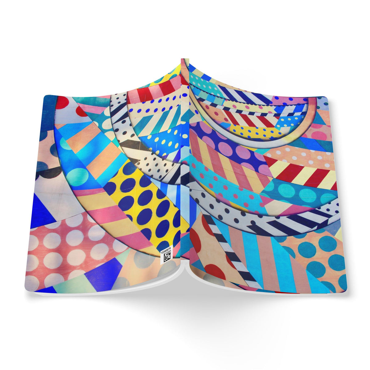 Colorful Patterns Softcover Journal, Vibrant Notebook for Creative Minds