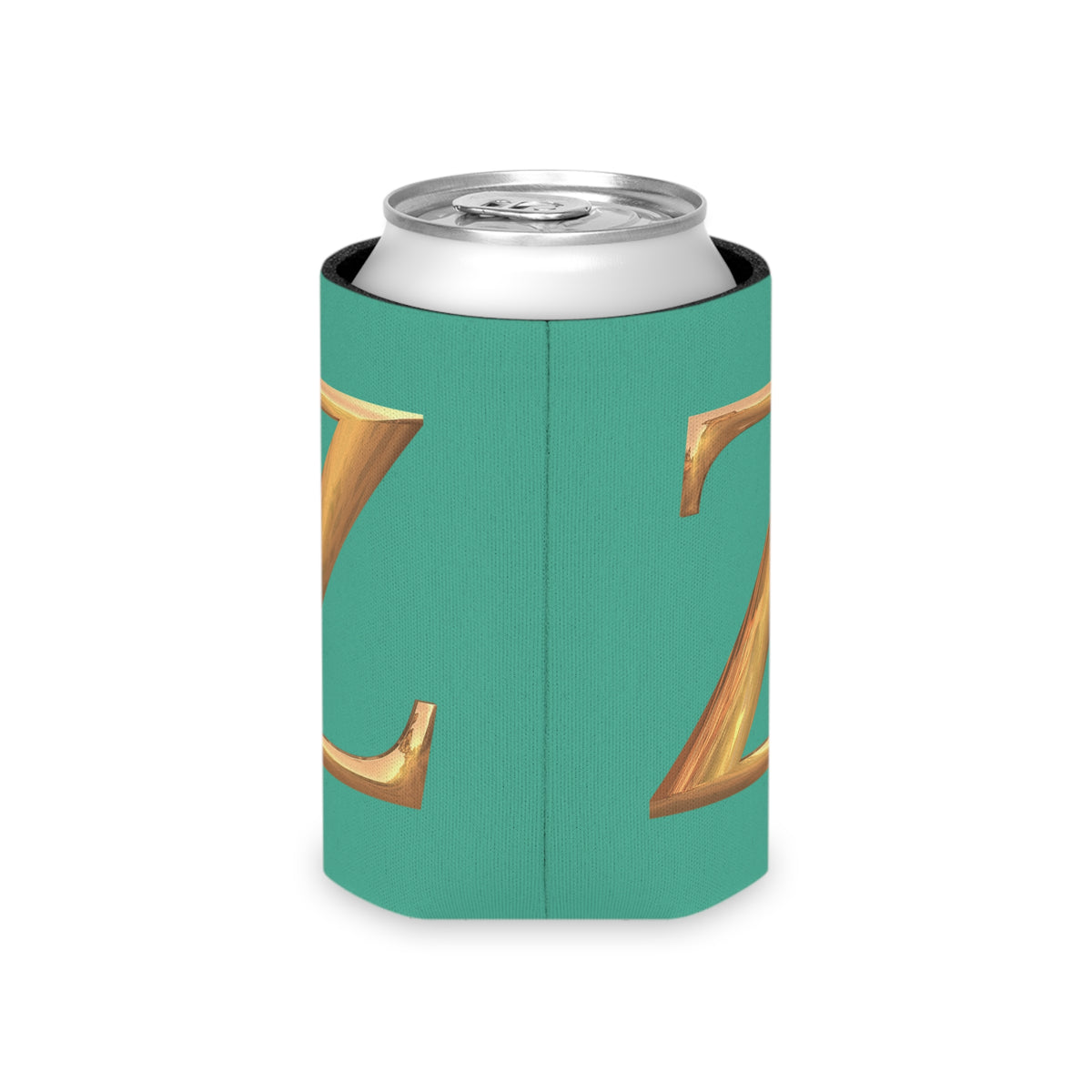 Personalized Monogram "Z" Can Cooler - Stylish Drink Holder for Parties, Weddings, Beach Days, Summer Gatherings, Gifts