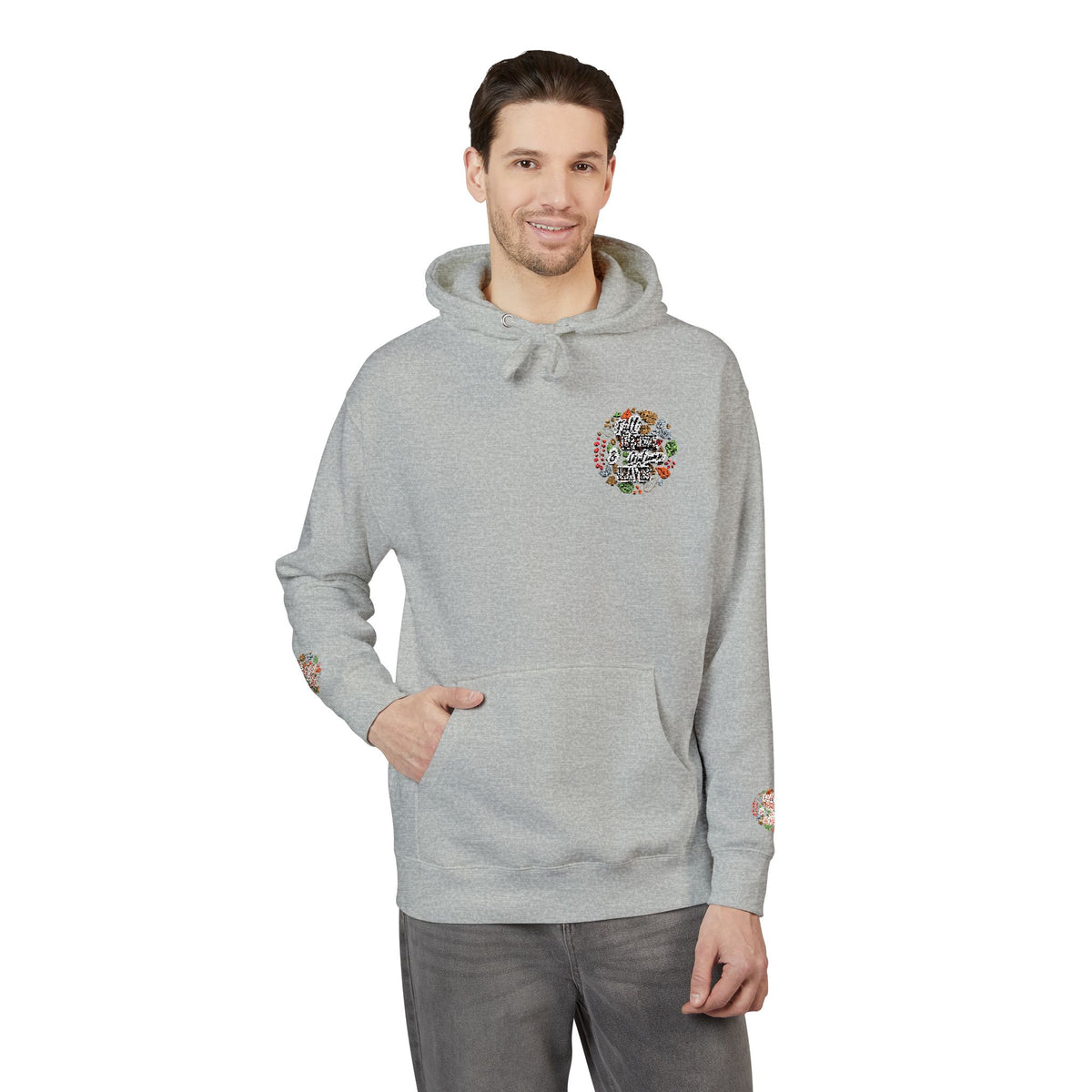 Floral Unisex Fleece Hoodie - Cozy Gift for Nature Lovers, Perfect for Fall, Spring, Birthdays, Relaxation, Outdoor Activities