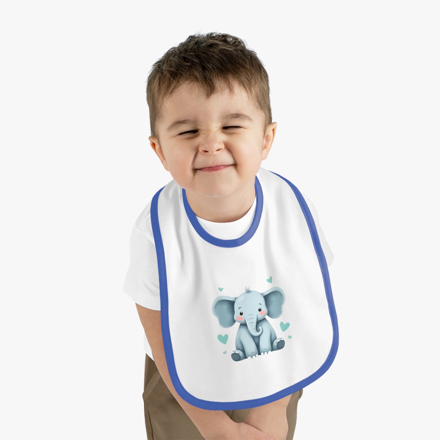 Cute Elephant Baby Bib - Adorable Infant Feeding Accessory
