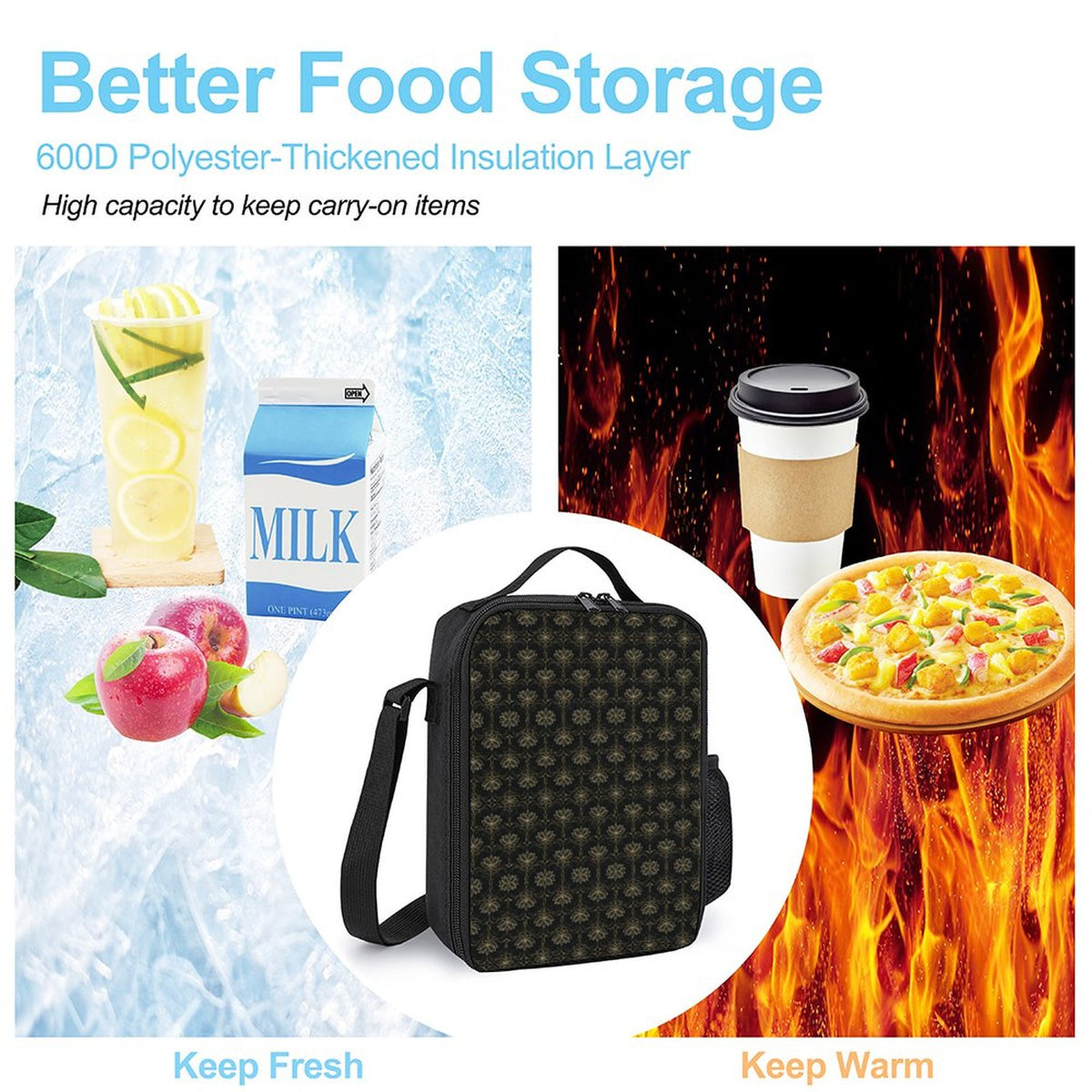 Insulated Lunch Bag with Polyester