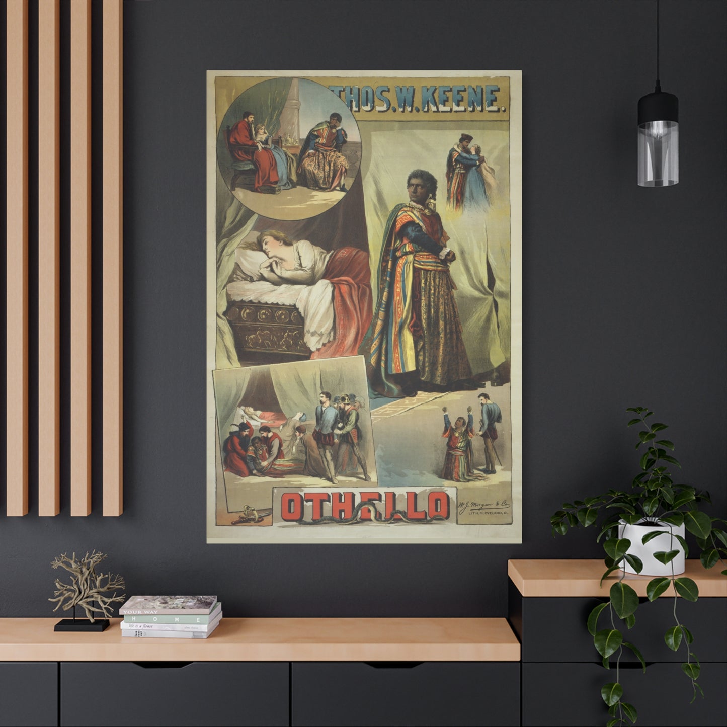 Othello Vintage Playbill Matte Canvas Wall Art