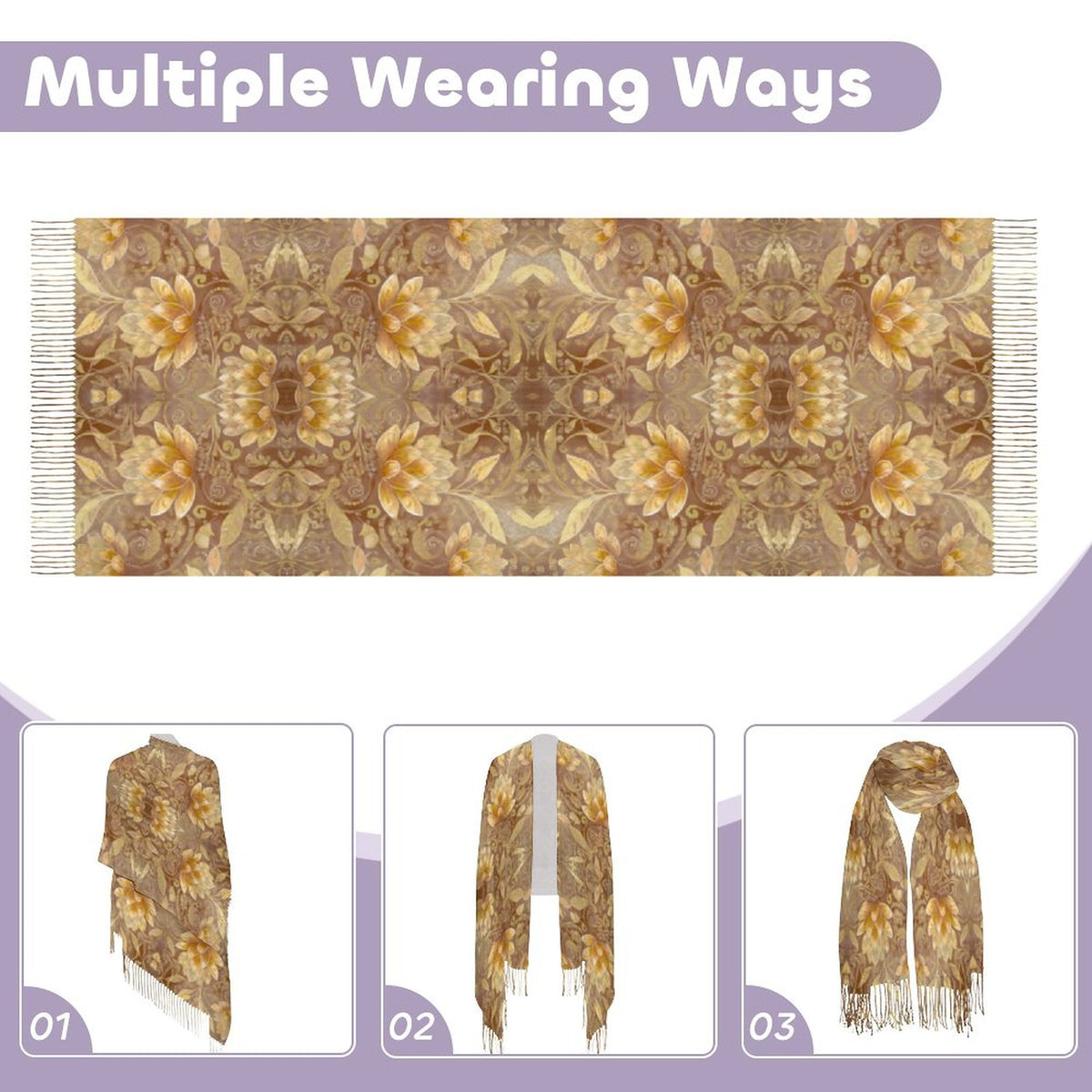Cashmere-like Tassel Scarf