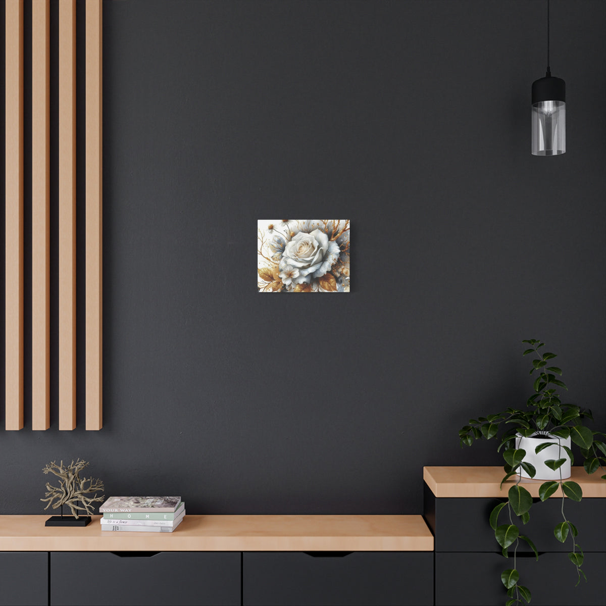 Matte Canvas, Stretched, 1.25" - Gold and Black