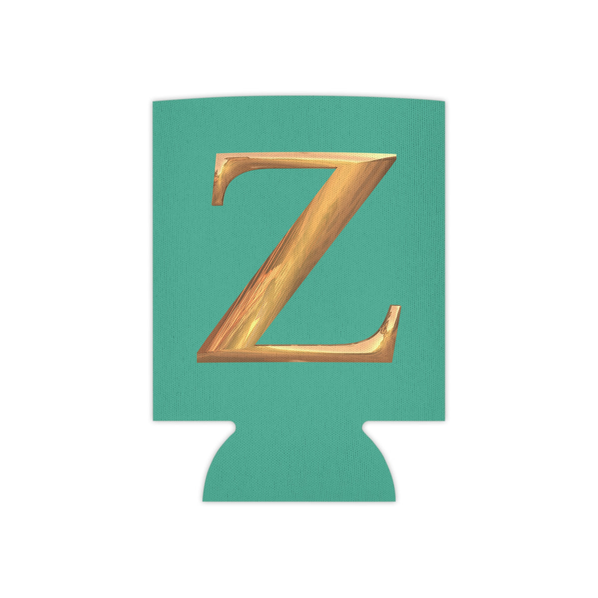 Personalized Monogram "Z" Can Cooler - Stylish Drink Holder for Parties, Weddings, Beach Days, Summer Gatherings, Gifts